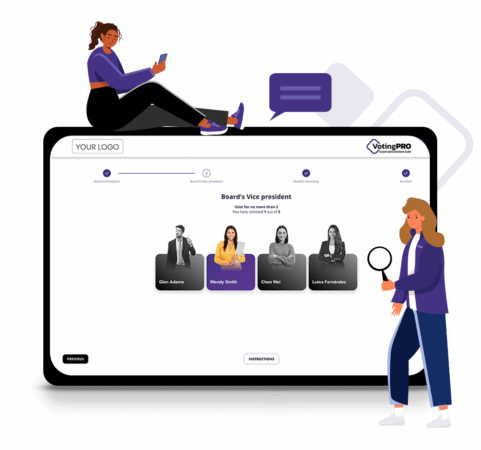 Ilustracion Online v5 VotingPRO voting experience