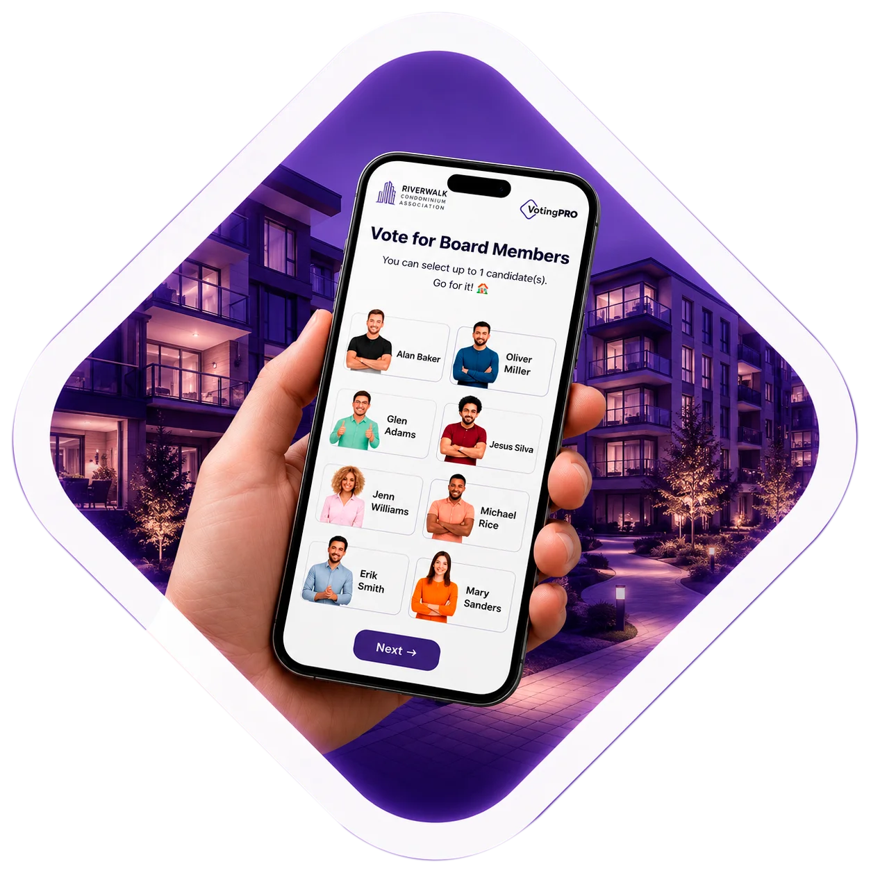Condo voting software_