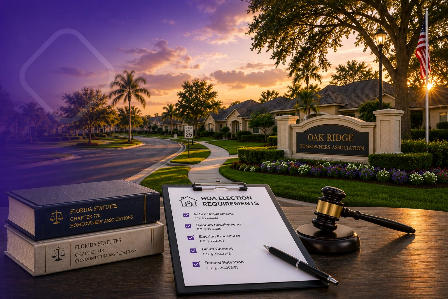 florida hoa voting rules compliance